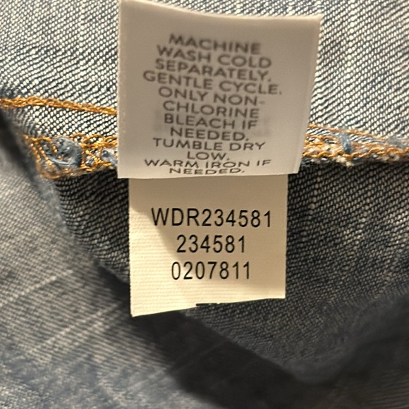 Women's J. Jill Denim Button Down Shirt Dress‎ Size Small - Picture 5 of 5